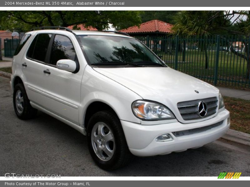 Alabaster White / Charcoal 2004 Mercedes-Benz ML 350 4Matic