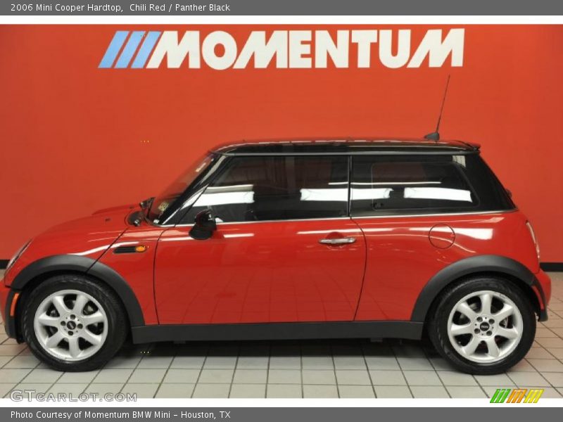 Chili Red / Panther Black 2006 Mini Cooper Hardtop