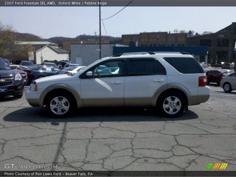 Oxford White / Pebble Beige 2007 Ford Freestyle SEL AWD