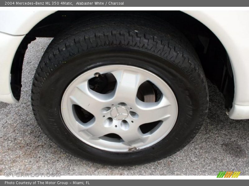 Alabaster White / Charcoal 2004 Mercedes-Benz ML 350 4Matic