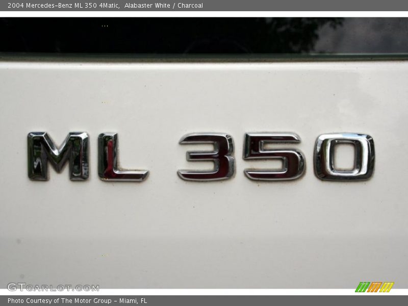 Alabaster White / Charcoal 2004 Mercedes-Benz ML 350 4Matic
