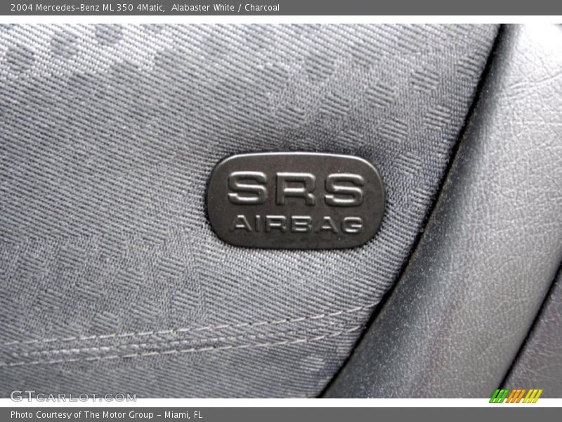 Alabaster White / Charcoal 2004 Mercedes-Benz ML 350 4Matic
