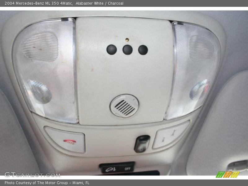 Alabaster White / Charcoal 2004 Mercedes-Benz ML 350 4Matic