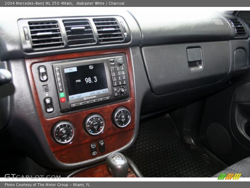 Alabaster White / Charcoal 2004 Mercedes-Benz ML 350 4Matic