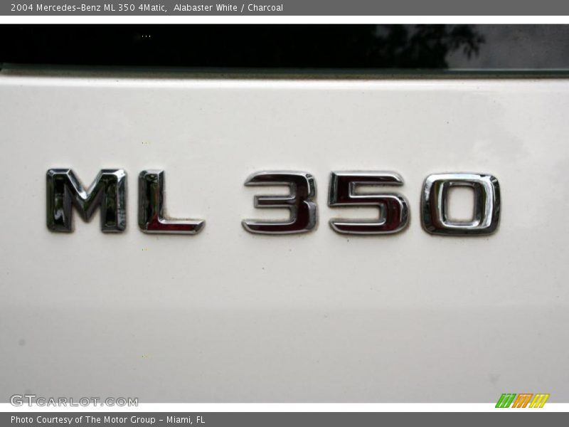 Alabaster White / Charcoal 2004 Mercedes-Benz ML 350 4Matic