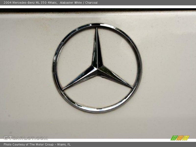 Alabaster White / Charcoal 2004 Mercedes-Benz ML 350 4Matic