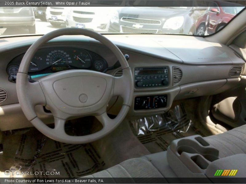 White Opal / Taupe 2005 Buick Century Sedan