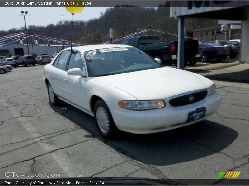 White Opal / Taupe 2005 Buick Century Sedan