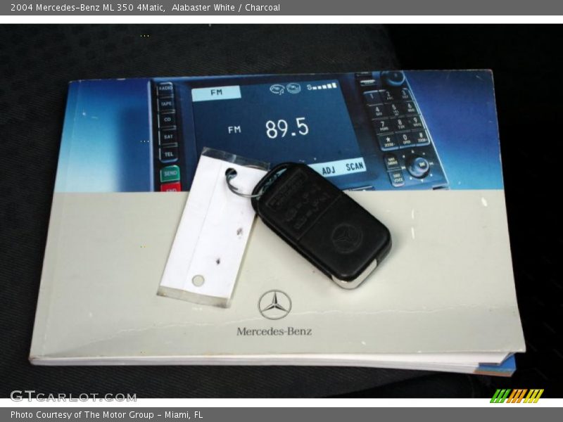 Alabaster White / Charcoal 2004 Mercedes-Benz ML 350 4Matic