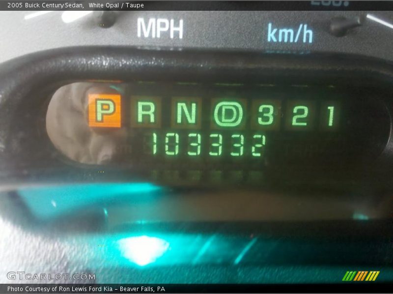 White Opal / Taupe 2005 Buick Century Sedan