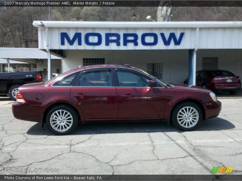 Merlot Metallic / Pebble 2007 Mercury Montego Premier AWD