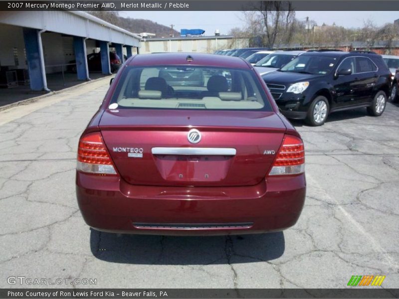 Merlot Metallic / Pebble 2007 Mercury Montego Premier AWD