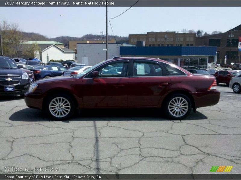 Merlot Metallic / Pebble 2007 Mercury Montego Premier AWD
