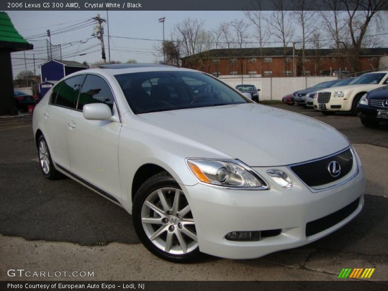 Crystal White / Black 2006 Lexus GS 300 AWD