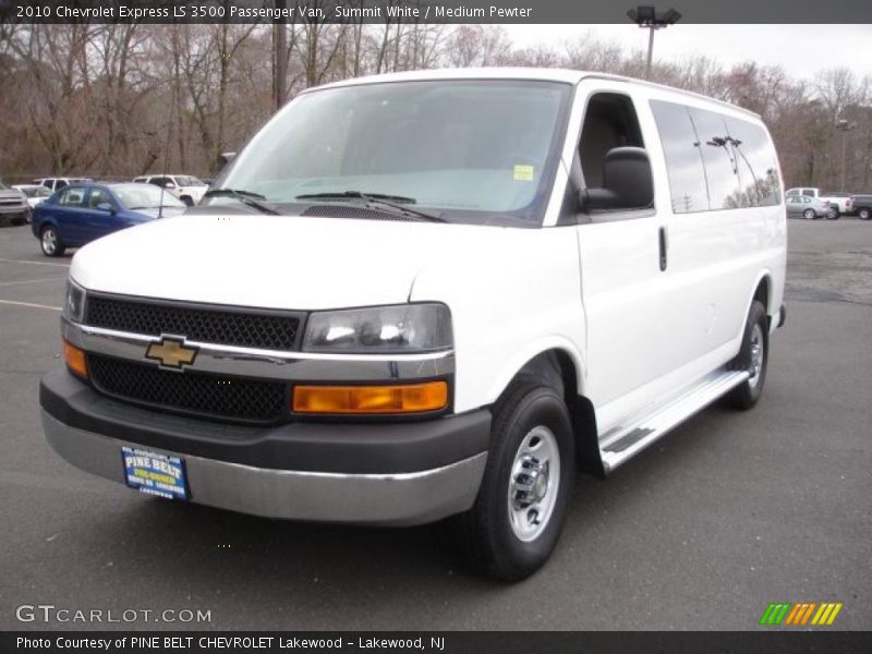 Summit White / Medium Pewter 2010 Chevrolet Express LS 3500 Passenger Van