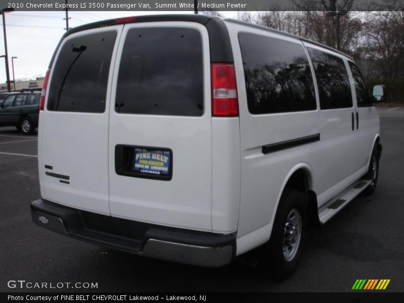 Summit White / Medium Pewter 2010 Chevrolet Express LS 3500 Passenger Van