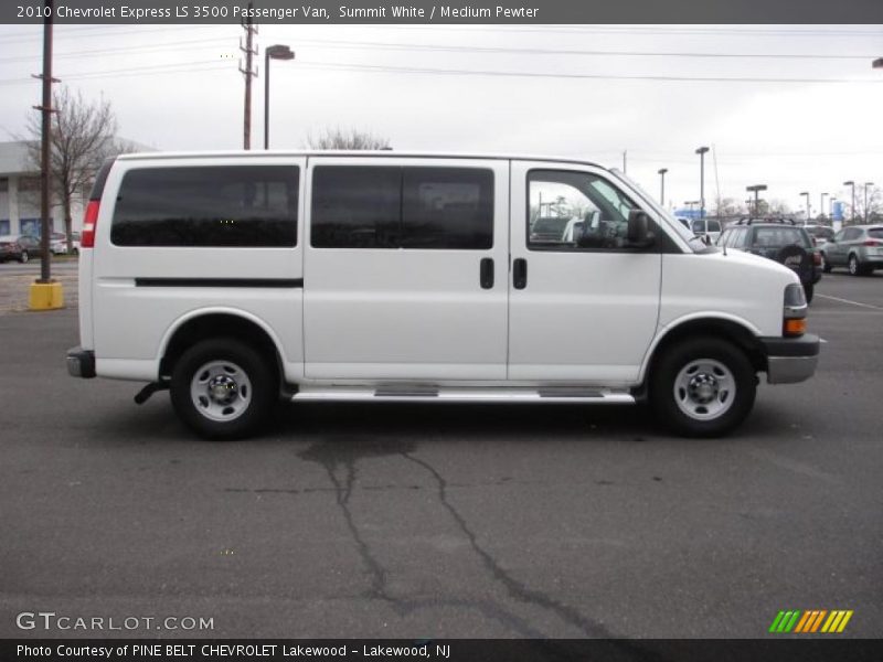 Summit White / Medium Pewter 2010 Chevrolet Express LS 3500 Passenger Van