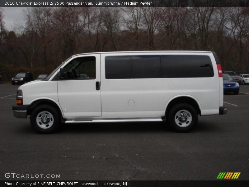 Summit White / Medium Pewter 2010 Chevrolet Express LS 3500 Passenger Van