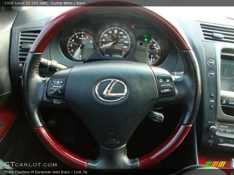 Crystal White / Black 2006 Lexus GS 300 AWD
