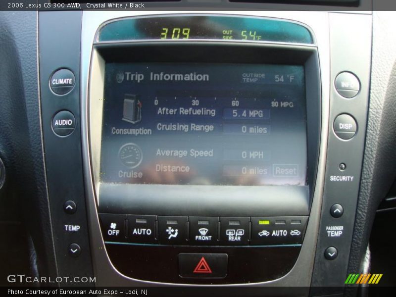 Crystal White / Black 2006 Lexus GS 300 AWD