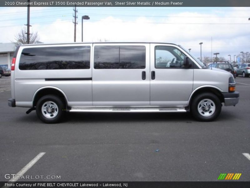  2010 Express LT 3500 Extended Passenger Van Sheer Silver Metallic
