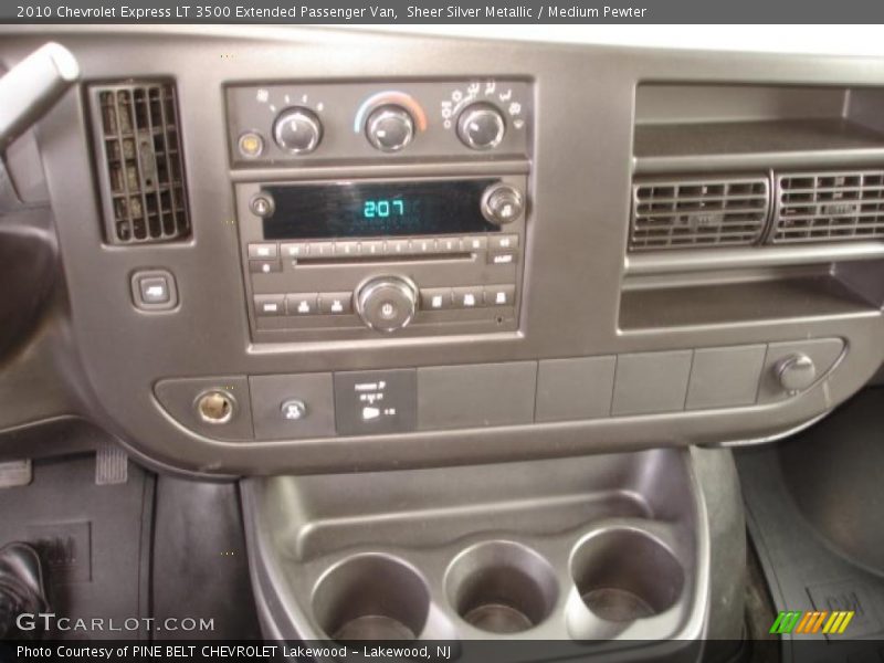 Sheer Silver Metallic / Medium Pewter 2010 Chevrolet Express LT 3500 Extended Passenger Van