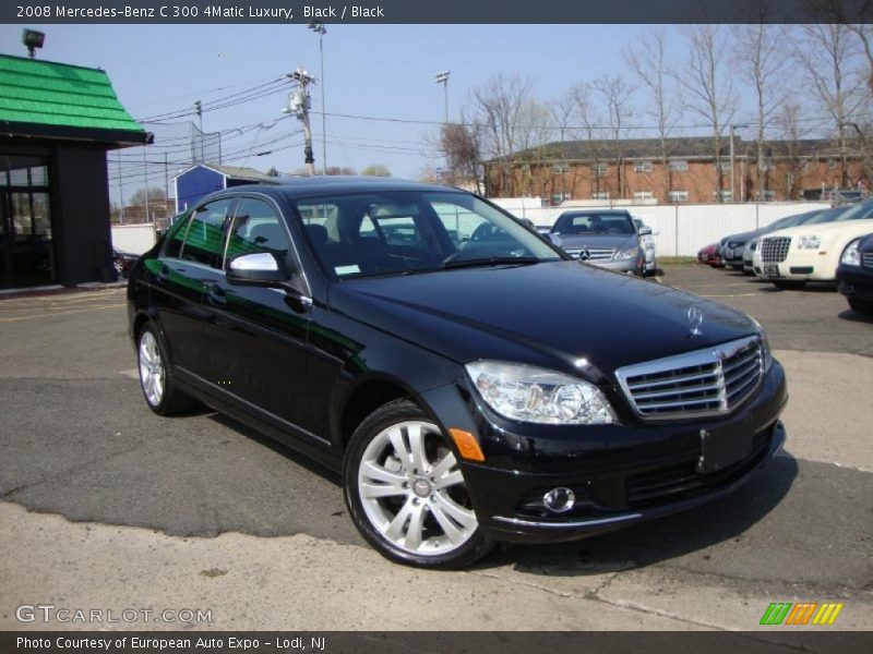 Black / Black 2008 Mercedes-Benz C 300 4Matic Luxury