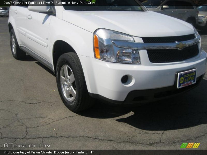 Summit White / Dark Gray 2007 Chevrolet Equinox LT AWD