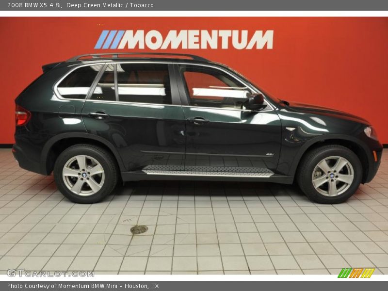 Deep Green Metallic / Tobacco 2008 BMW X5 4.8i