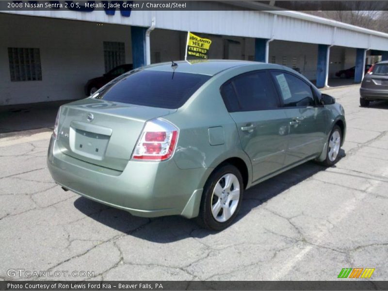 Metallic Jade Green / Charcoal/Steel 2008 Nissan Sentra 2.0 S