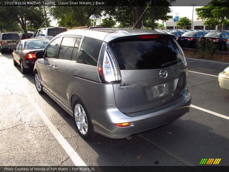 Liquid Silver Metallic / Black 2010 Mazda MAZDA5 Touring