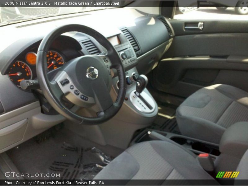 Metallic Jade Green / Charcoal/Steel 2008 Nissan Sentra 2.0 S