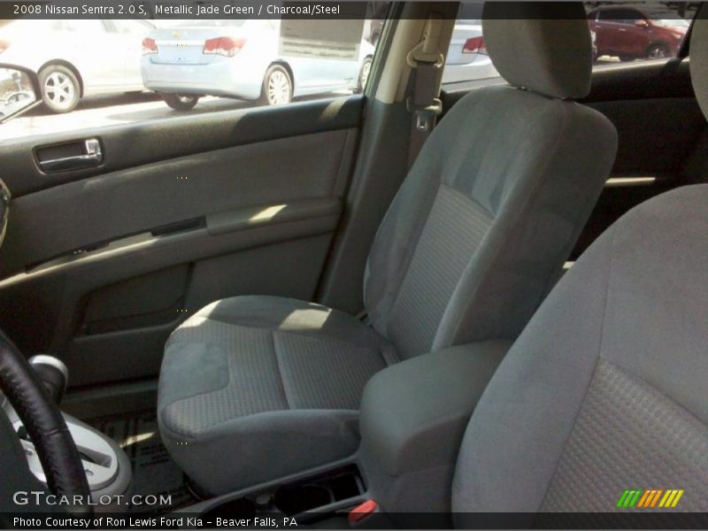 Metallic Jade Green / Charcoal/Steel 2008 Nissan Sentra 2.0 S