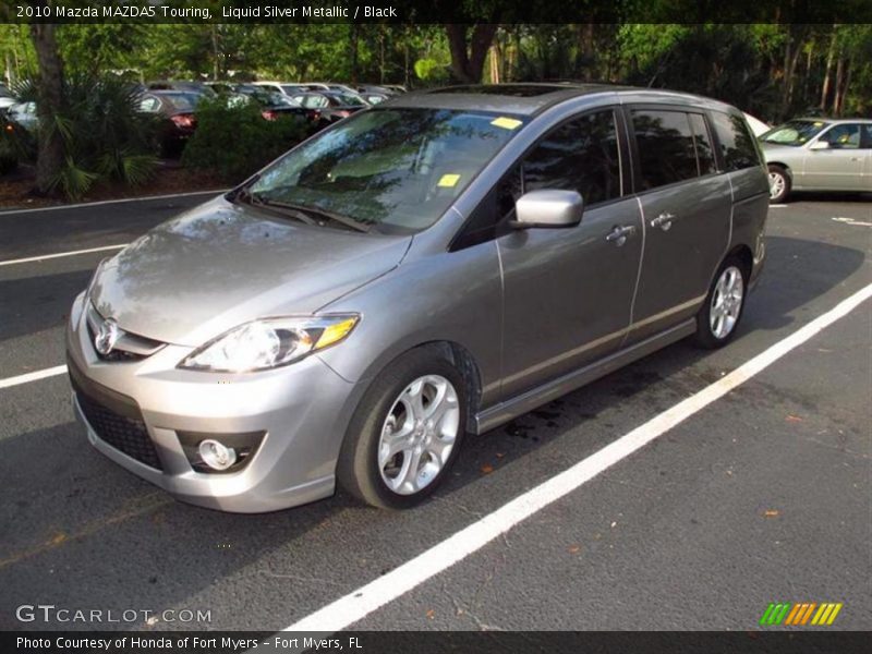 Liquid Silver Metallic / Black 2010 Mazda MAZDA5 Touring