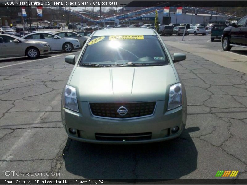 Metallic Jade Green / Charcoal/Steel 2008 Nissan Sentra 2.0 S