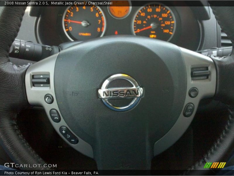 Metallic Jade Green / Charcoal/Steel 2008 Nissan Sentra 2.0 S