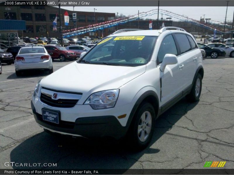 Polar White / Gray 2008 Saturn VUE XE 3.5 AWD