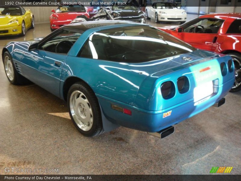 Medium Quasar Blue Metallic / Black 1992 Chevrolet Corvette Coupe
