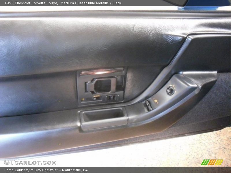 Medium Quasar Blue Metallic / Black 1992 Chevrolet Corvette Coupe