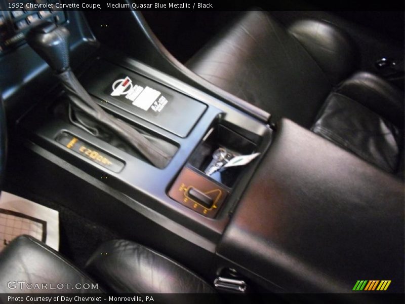 Medium Quasar Blue Metallic / Black 1992 Chevrolet Corvette Coupe