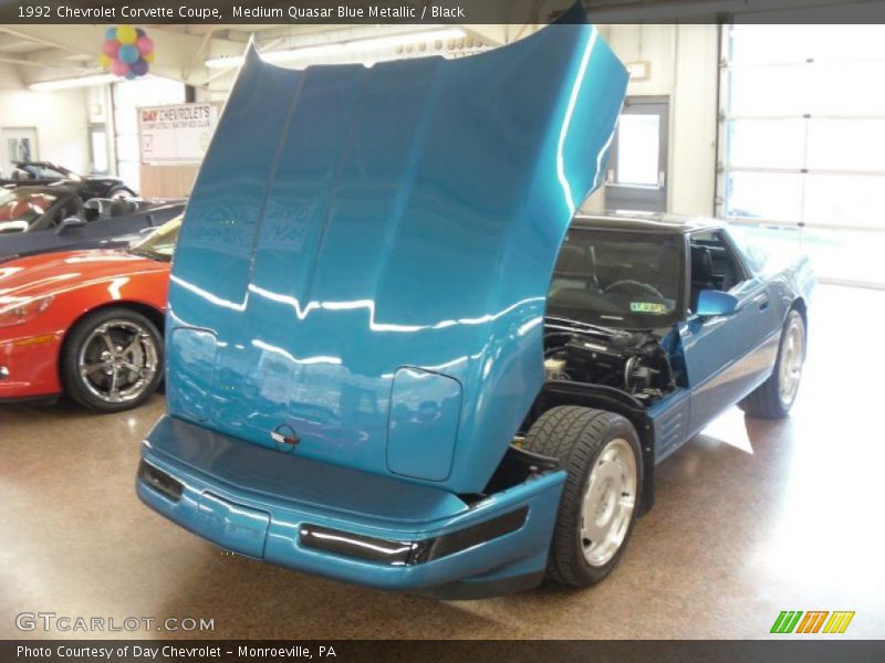 Medium Quasar Blue Metallic / Black 1992 Chevrolet Corvette Coupe