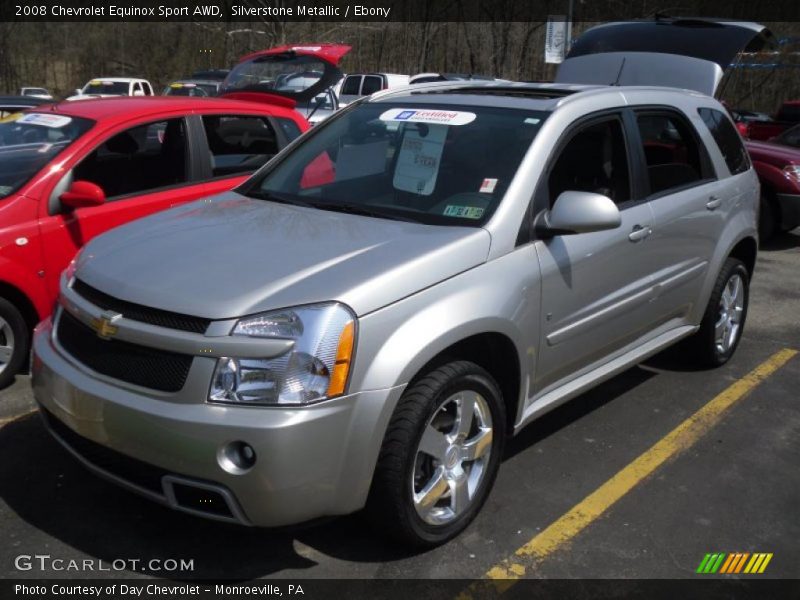 Silverstone Metallic / Ebony 2008 Chevrolet Equinox Sport AWD