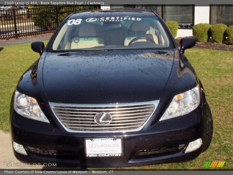 Black Sapphire Blue Pearl / Cashmere 2008 Lexus LS 460