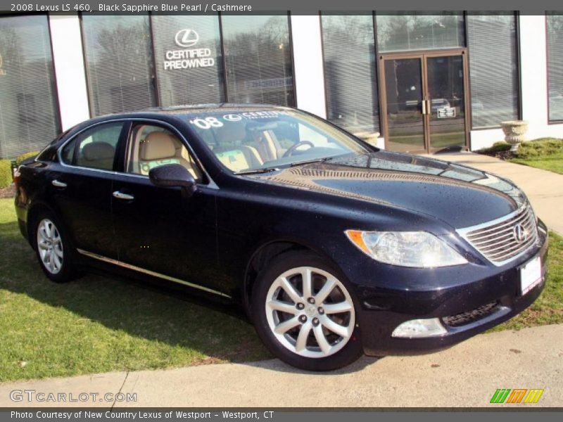 Black Sapphire Blue Pearl / Cashmere 2008 Lexus LS 460