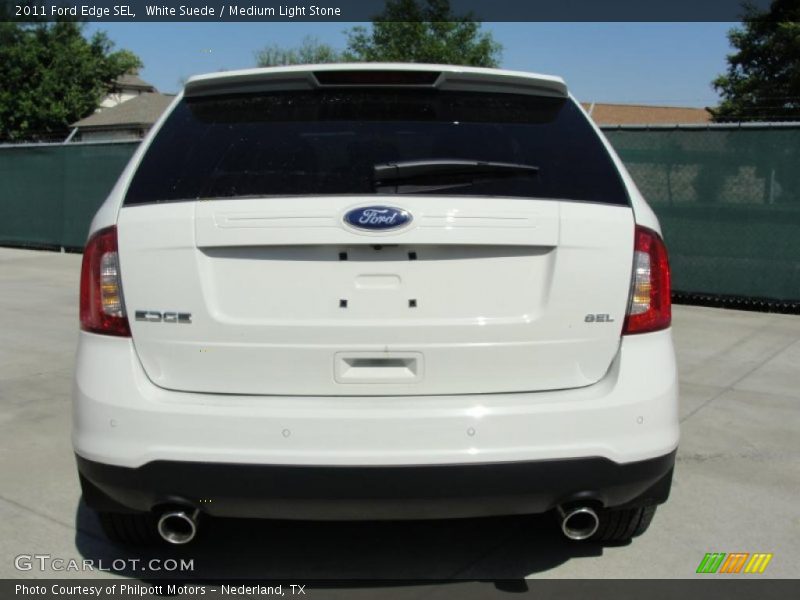 White Suede / Medium Light Stone 2011 Ford Edge SEL