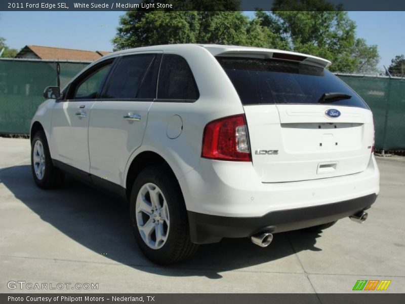 White Suede / Medium Light Stone 2011 Ford Edge SEL