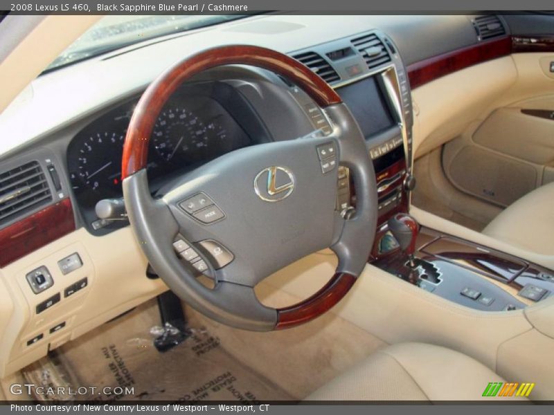 Black Sapphire Blue Pearl / Cashmere 2008 Lexus LS 460