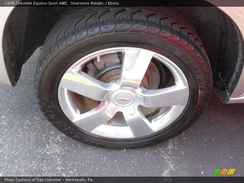 Silverstone Metallic / Ebony 2008 Chevrolet Equinox Sport AWD