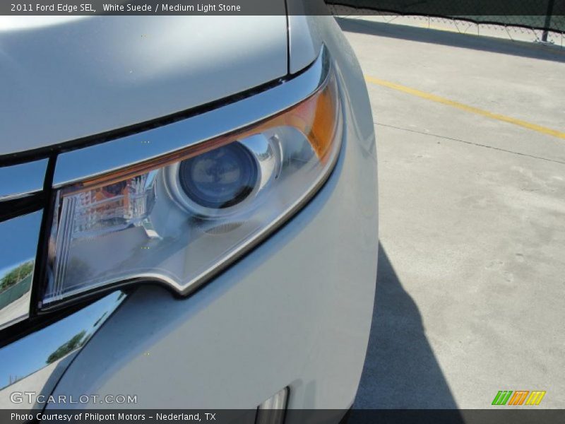 White Suede / Medium Light Stone 2011 Ford Edge SEL