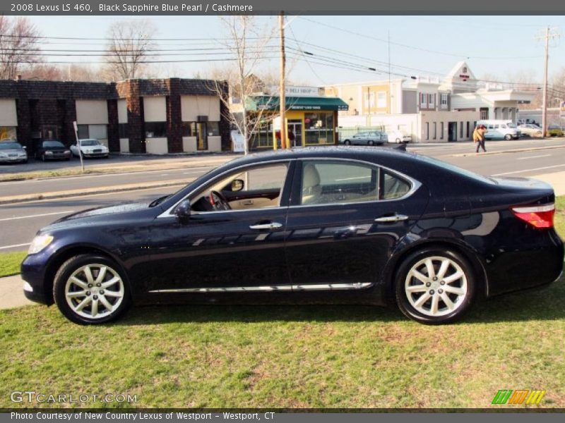 Black Sapphire Blue Pearl / Cashmere 2008 Lexus LS 460